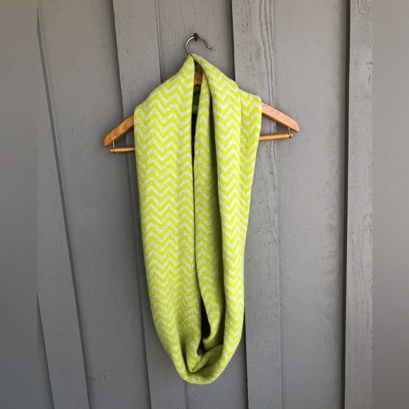 Crew Accessories J Crew Neon Green Wool Blend Infinity